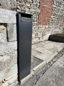 Nouvelle boite aux lettres en acier corten