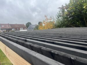 Partie superieur de la pergola